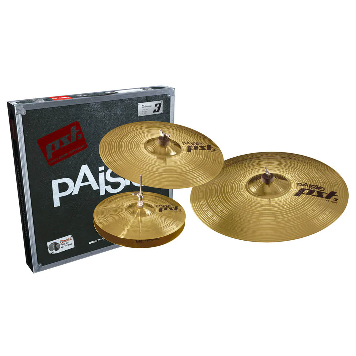 Paiste PST 3 Universal Set (14" Hats, 16" Crash & 20" Ride)