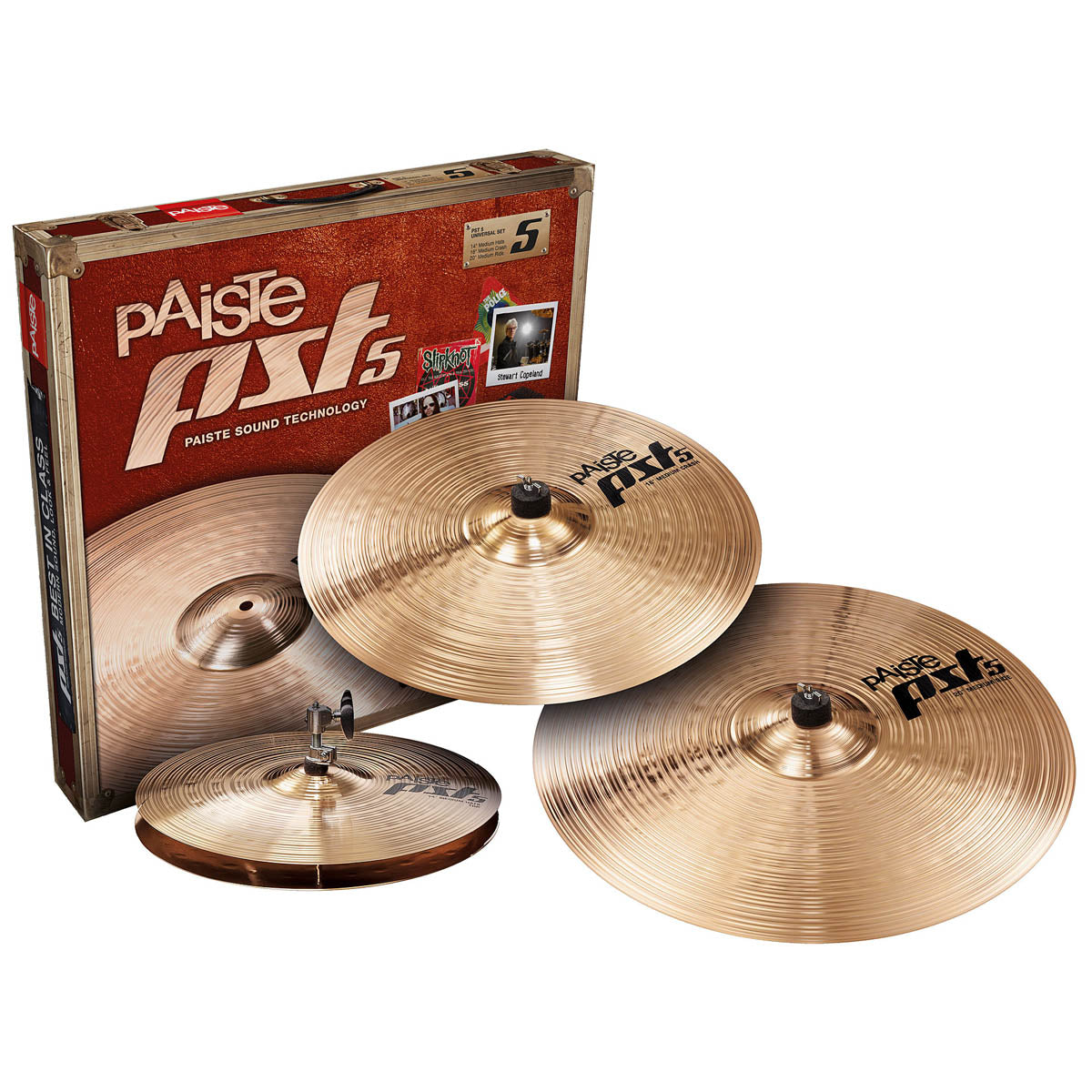 Paiste PST 5 Universal Set (14" Hats, 16" Crash & 20" Ride)