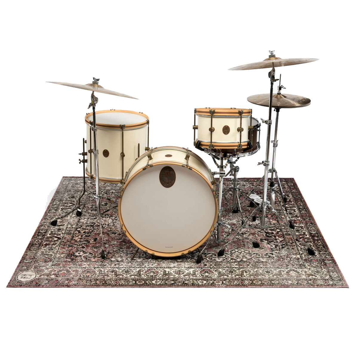 DRUMnBASE Vintage Persian Drum Rug in Classic Worn