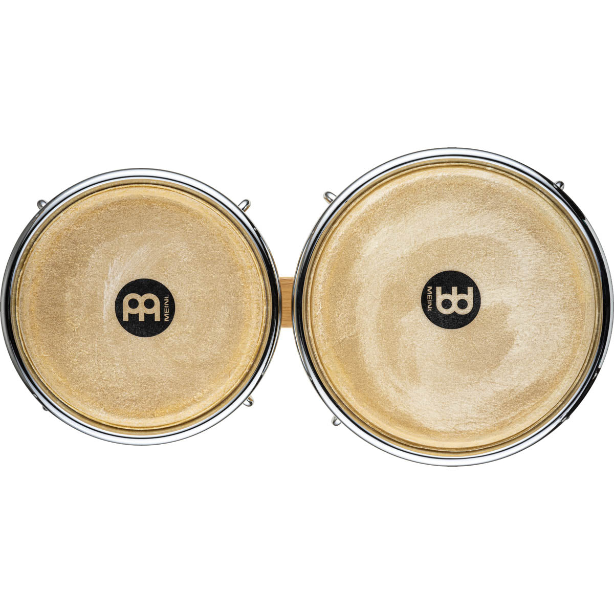 Meinl Wood Series Bongo in Natural with Chrome Hardware - 6 ¾" + 8"