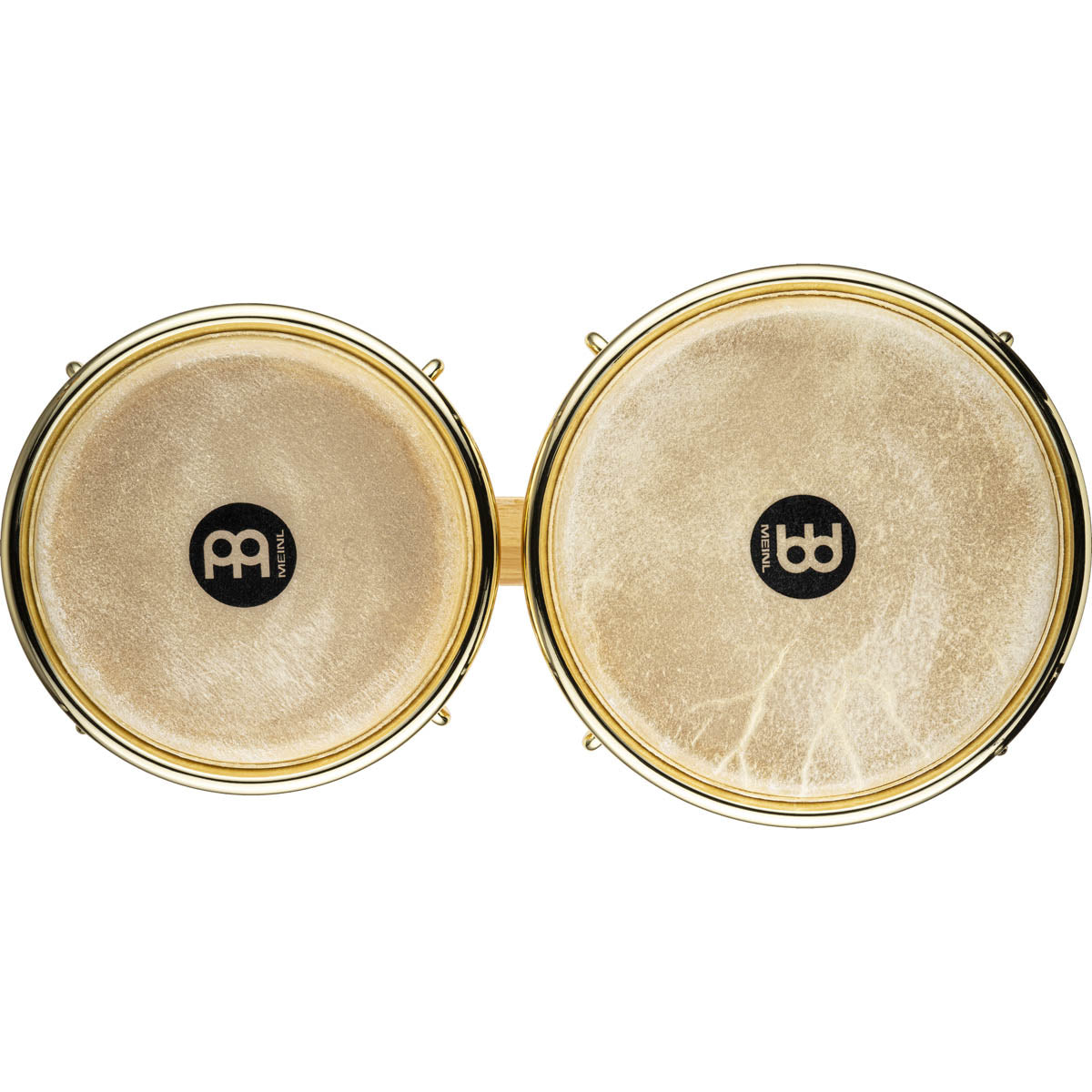 Meinl Wood Series Bongo in Natural with Gold Hardware - 6 ¾" + 8"