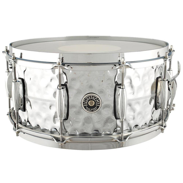 Gretsch USA Brooklyn Hammered Chrome Over Brass 14"x6.5" Snare Drum