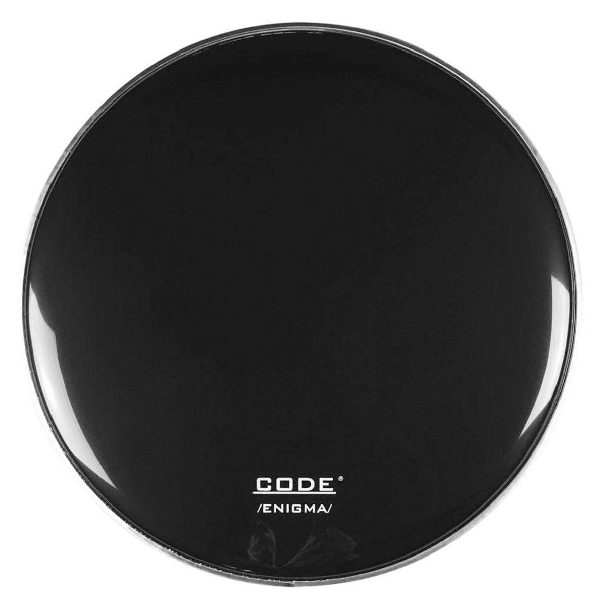 Code Enigma Bass Drum Display Heads in Black