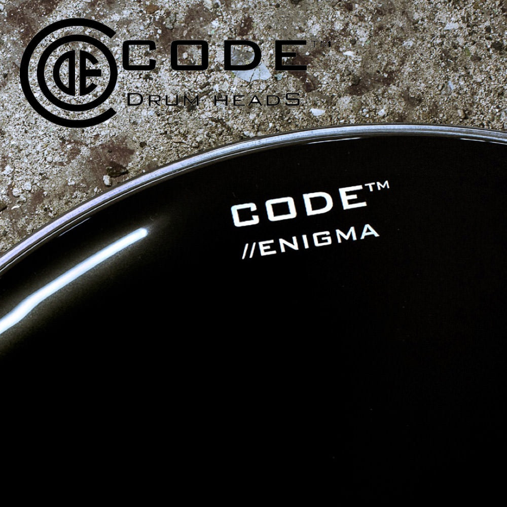Code Enigma 16" Bass Drum Display Head in Black