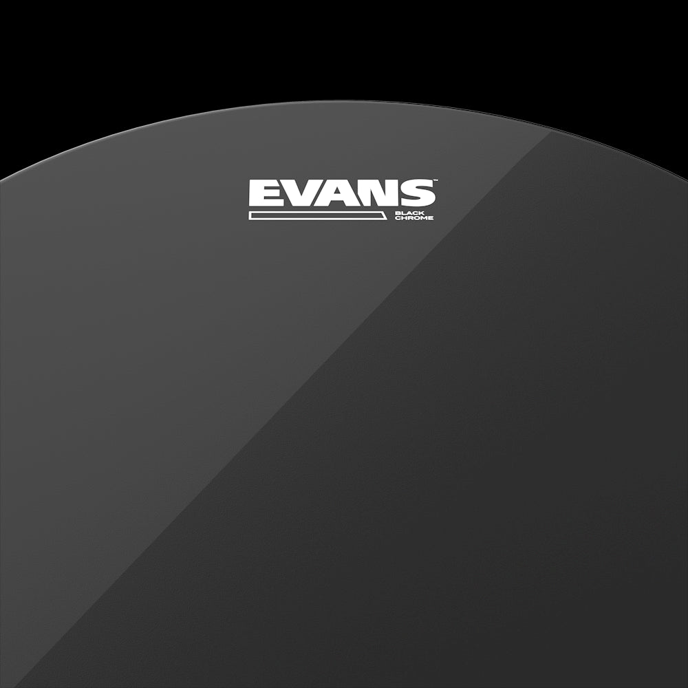 Evans Black Chrome Drum Heads