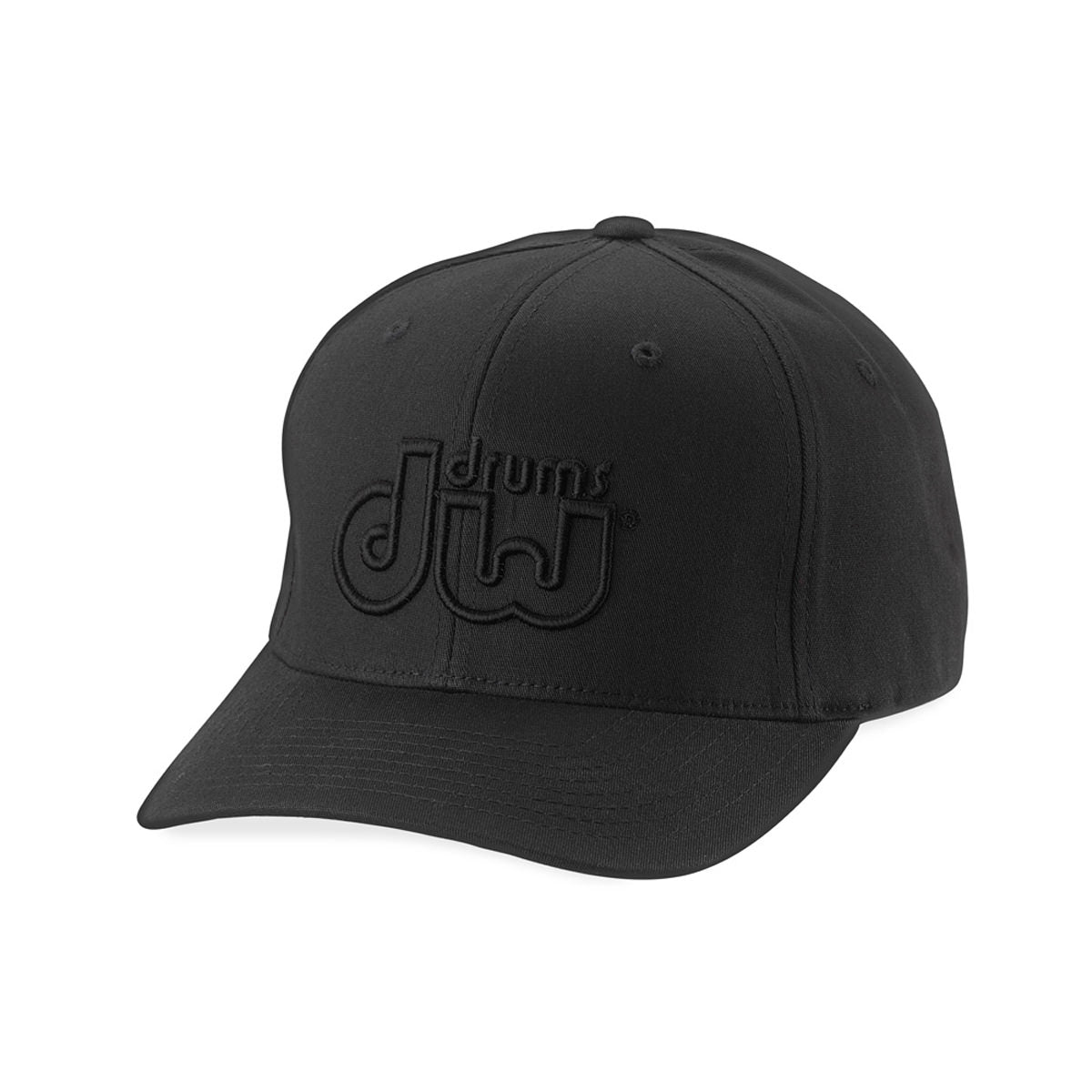 DW Flex Fit Performance Hat in Black with Black Logo (L/XL) Rattle&DrumMusic