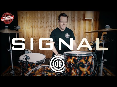 Code Signal Drum Heads - Smooth White