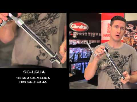 Gibraltar SC-BCLR-M Clam Style L-Rod Tom Arm - 10.5mm