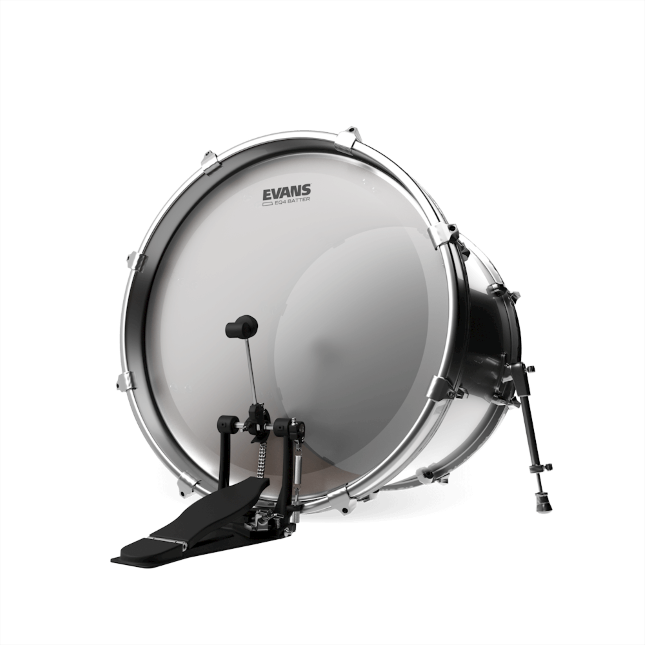 Evans EQ4 Bass Drum Batter Heads - Frosted