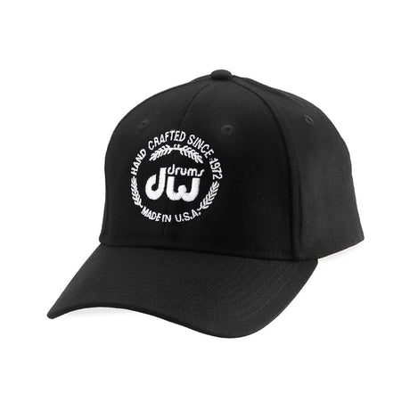 DW Laurel Logo Hat in Black with White Logo