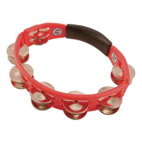 LP Percussion LP151 Cyclops Hand Held Tambourine in Red - Steel Jingles