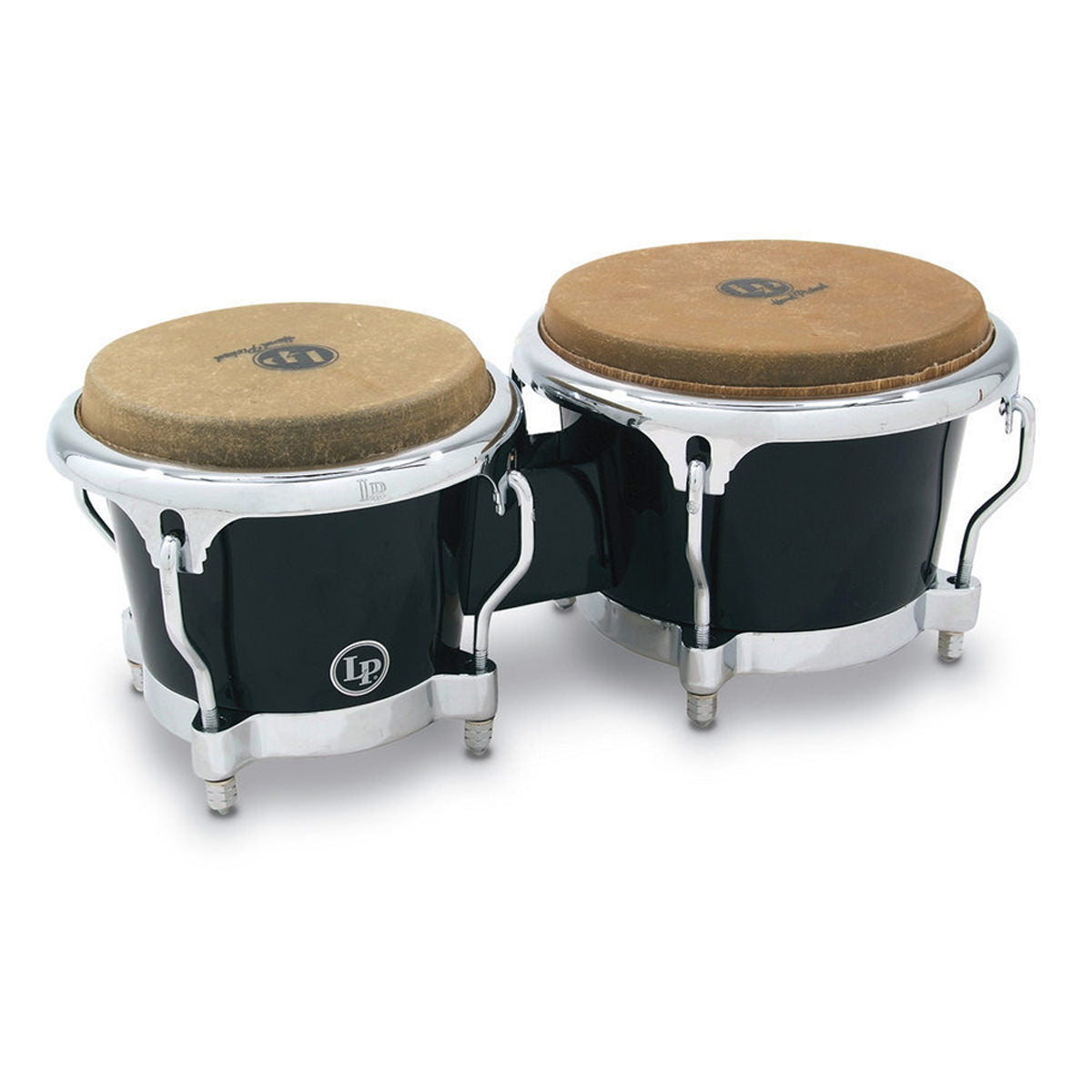 LP Percussion LP200XF-BK Fiberglass Bongos in Black