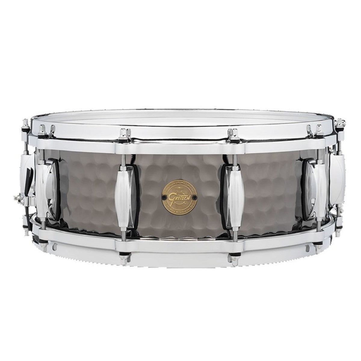 Gretsch "Full Range" 14"x5" Hammered Black Steel Snare Drum