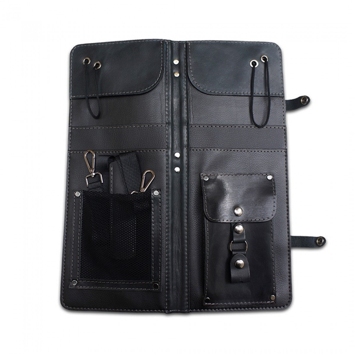 Ahead Handmade Leather Stick Bag in Black