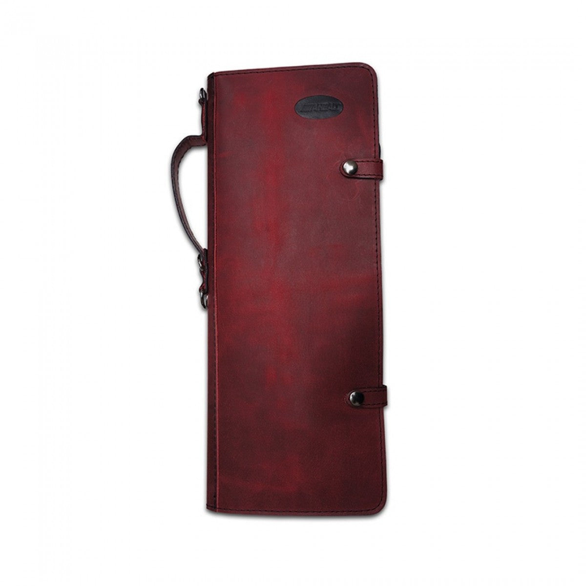 Ahead Handmade Leather Stick Bag in Burgundy