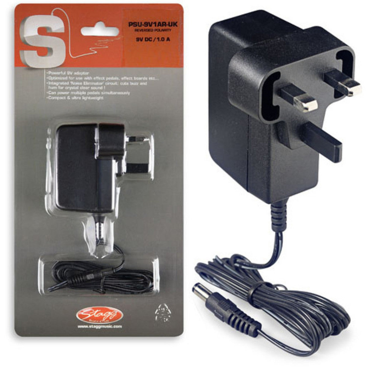 Stagg PSU-9V1A7R-UK DC Power Adapter 9v