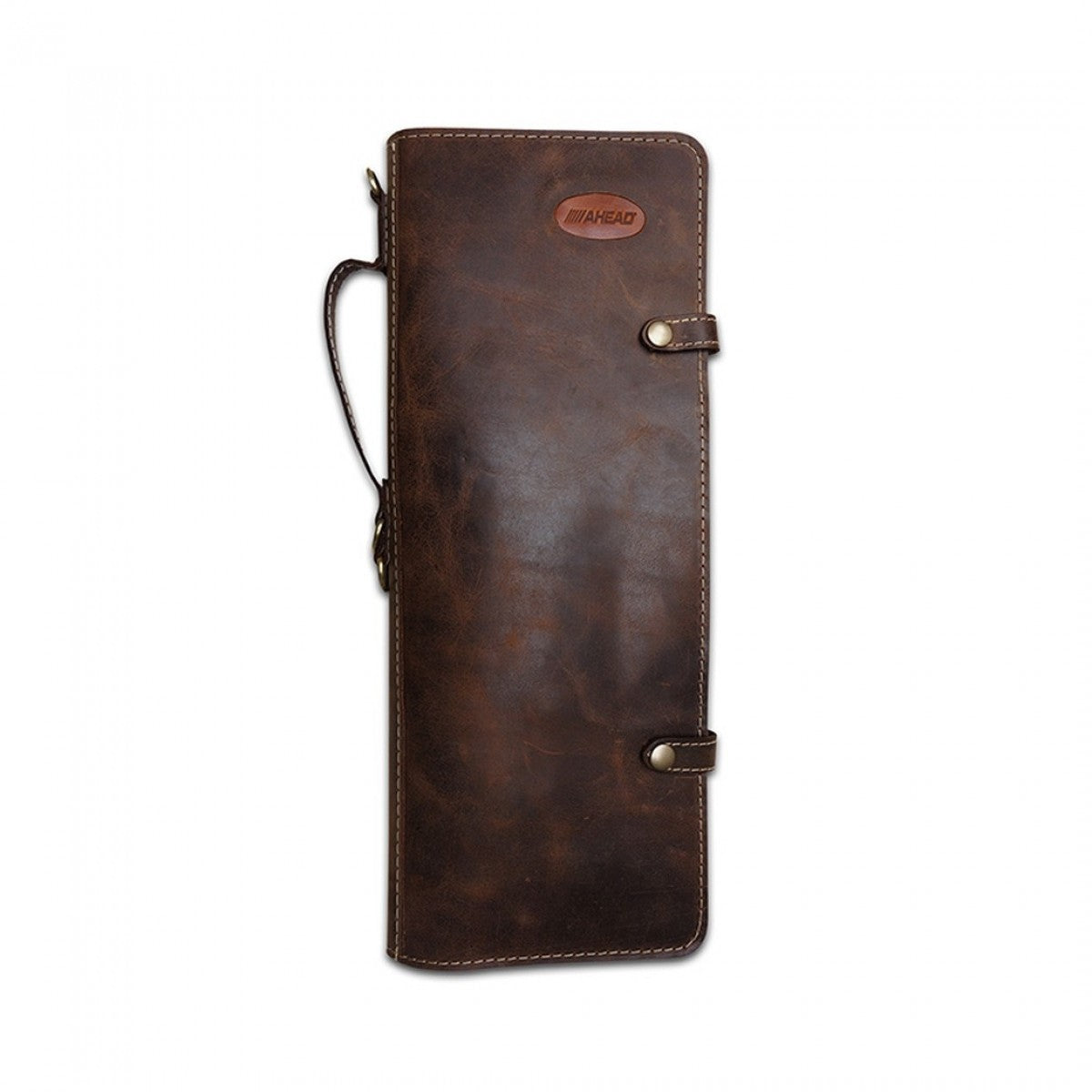 Ahead Handmade Leather Stick Bag in Brown
