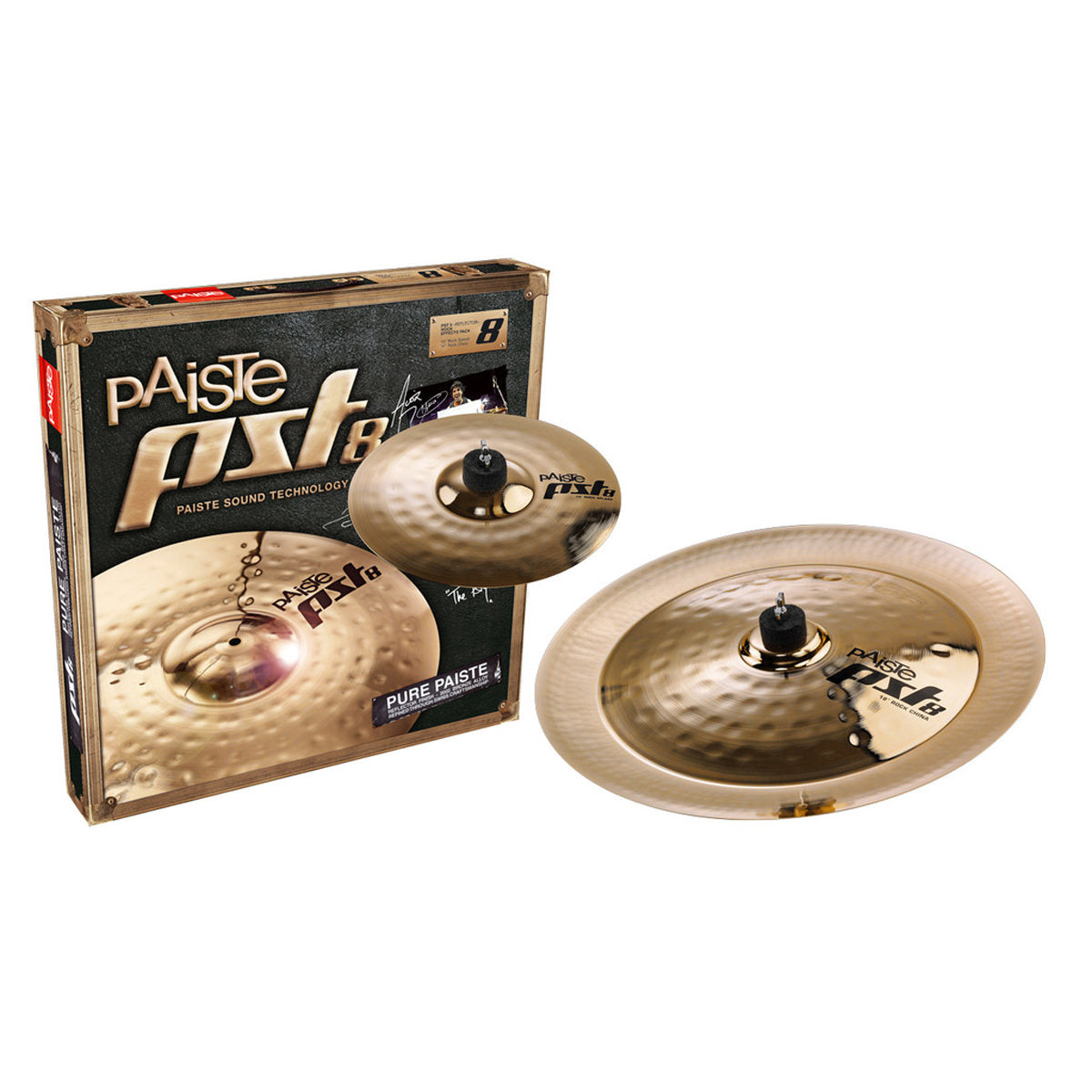 Paiste PST 8 Reflector Rock Effects Pack (10" Splash /18" China)