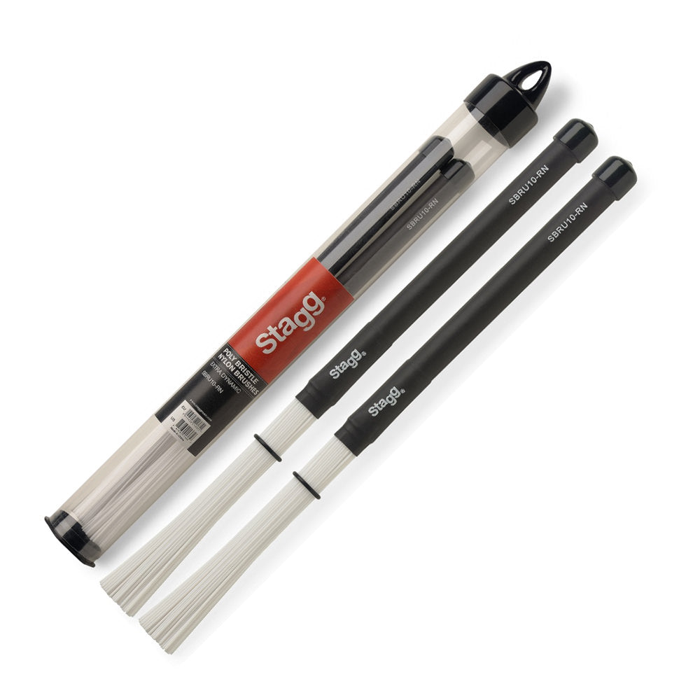 Stagg Nylon Brushes with Rubber Handle