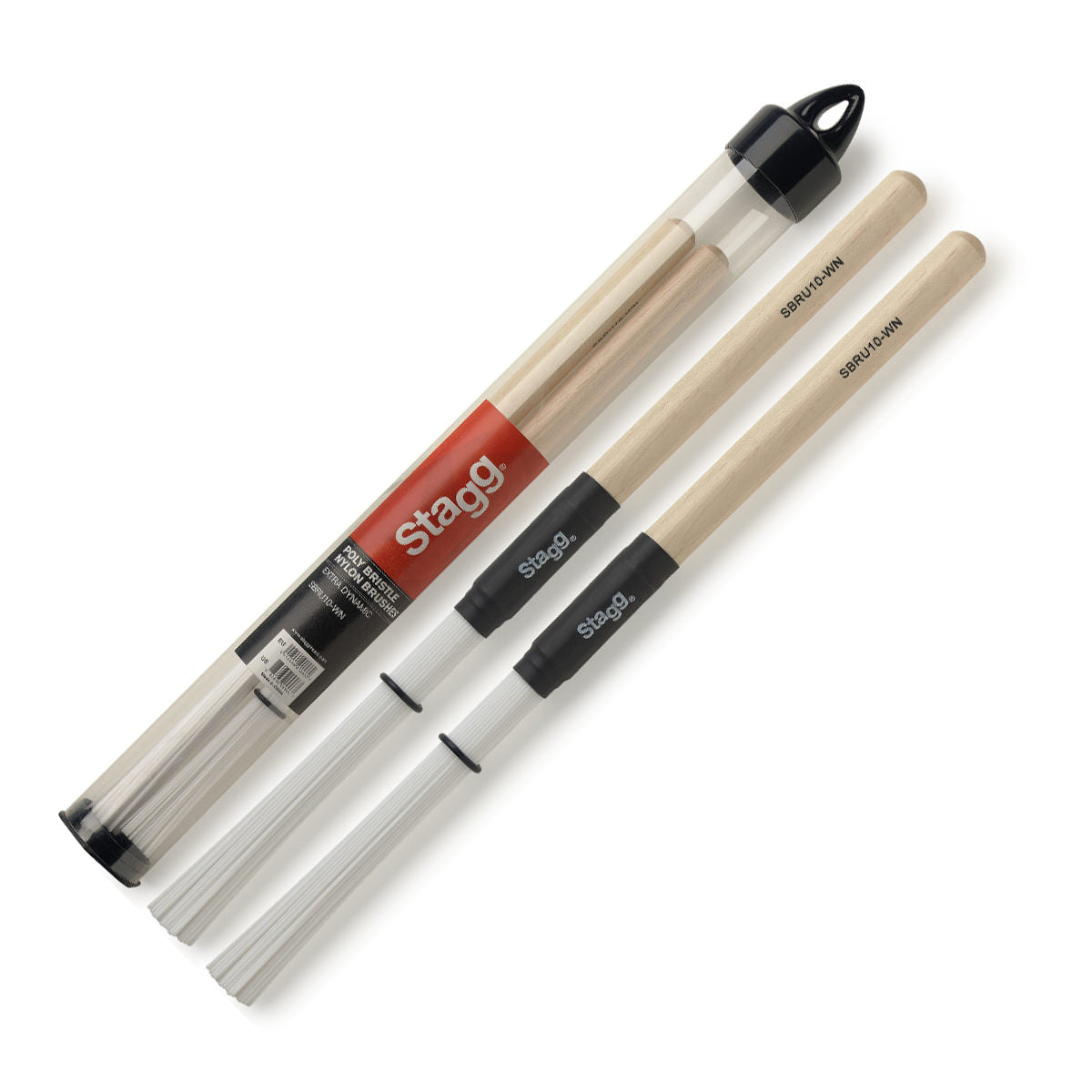 Stagg Nylon Brushes with Wooden Handle