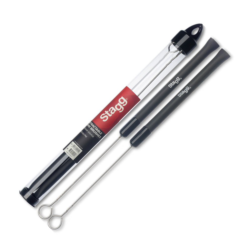 Stagg Telescopic Wire Brushes with Rubber Handle