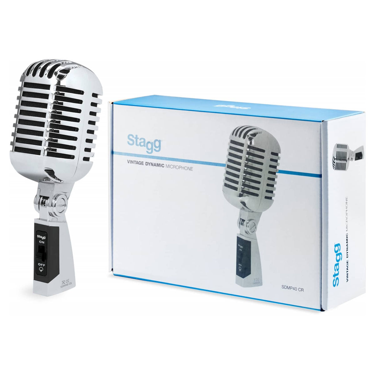 Stagg SDMP40CR '50s Style Dynamic Vocal Microphone