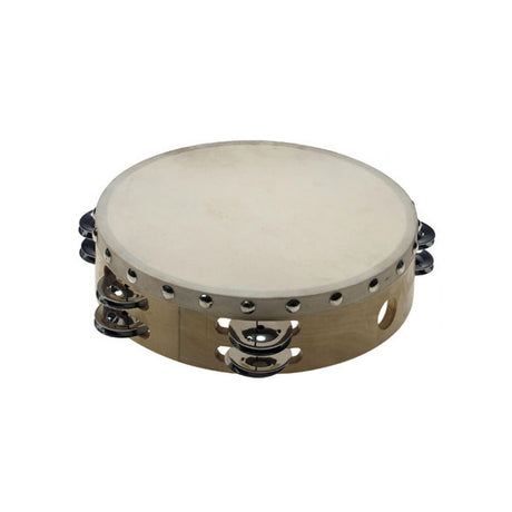 Stagg 8" Pretuned Wooden Tambourine - 2 Rows of Jingles
