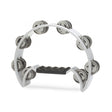 Stagg Cutaway Plastic Tambourine in White - 16 Jingles