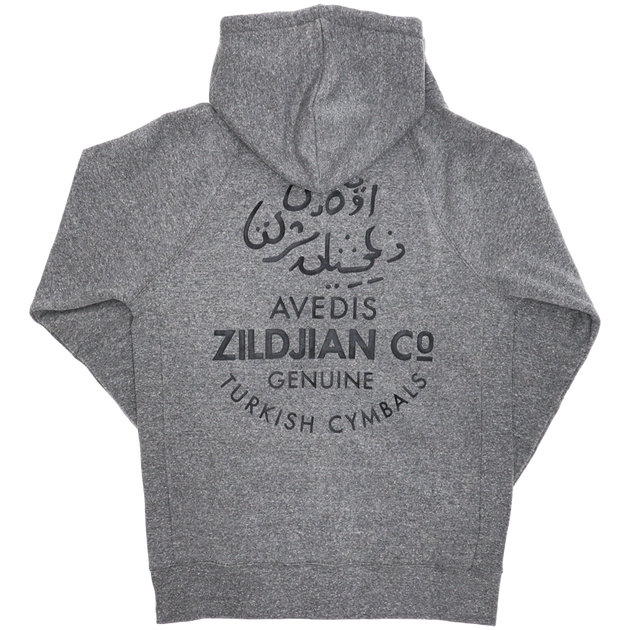 Zildjian Zip Up Logo Hoodie in Grey