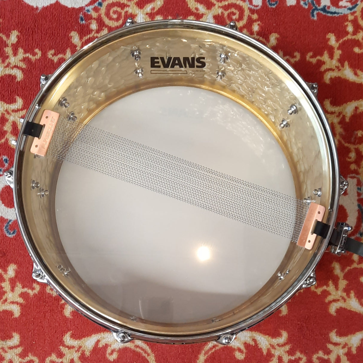 Pre-Owned Gretsch  Silver Series 14"x6.5" Hammered Brass Snare