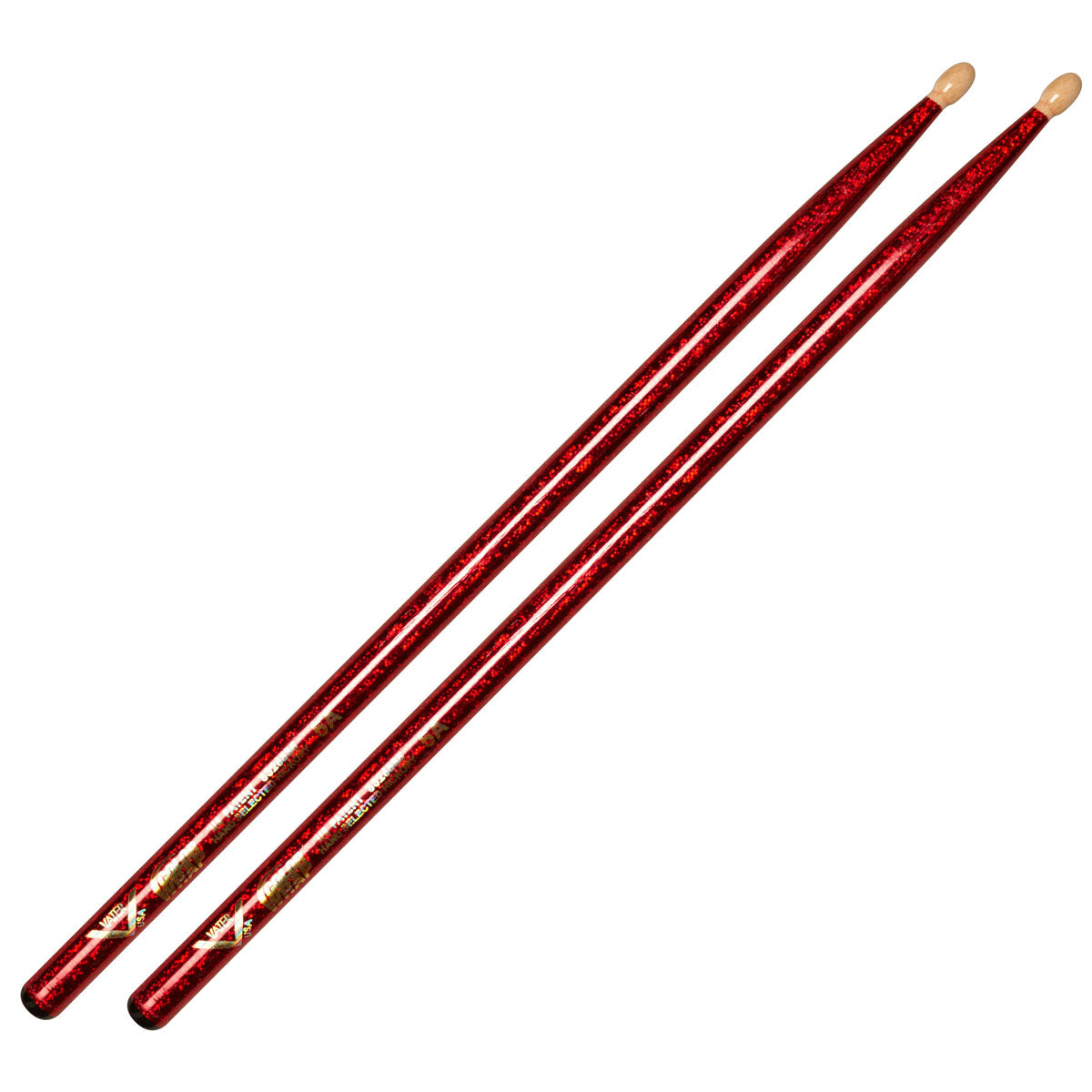 Vater ColorWrap 5A in Red Sparkle - Wood Tip – Rattle&DrumMusic