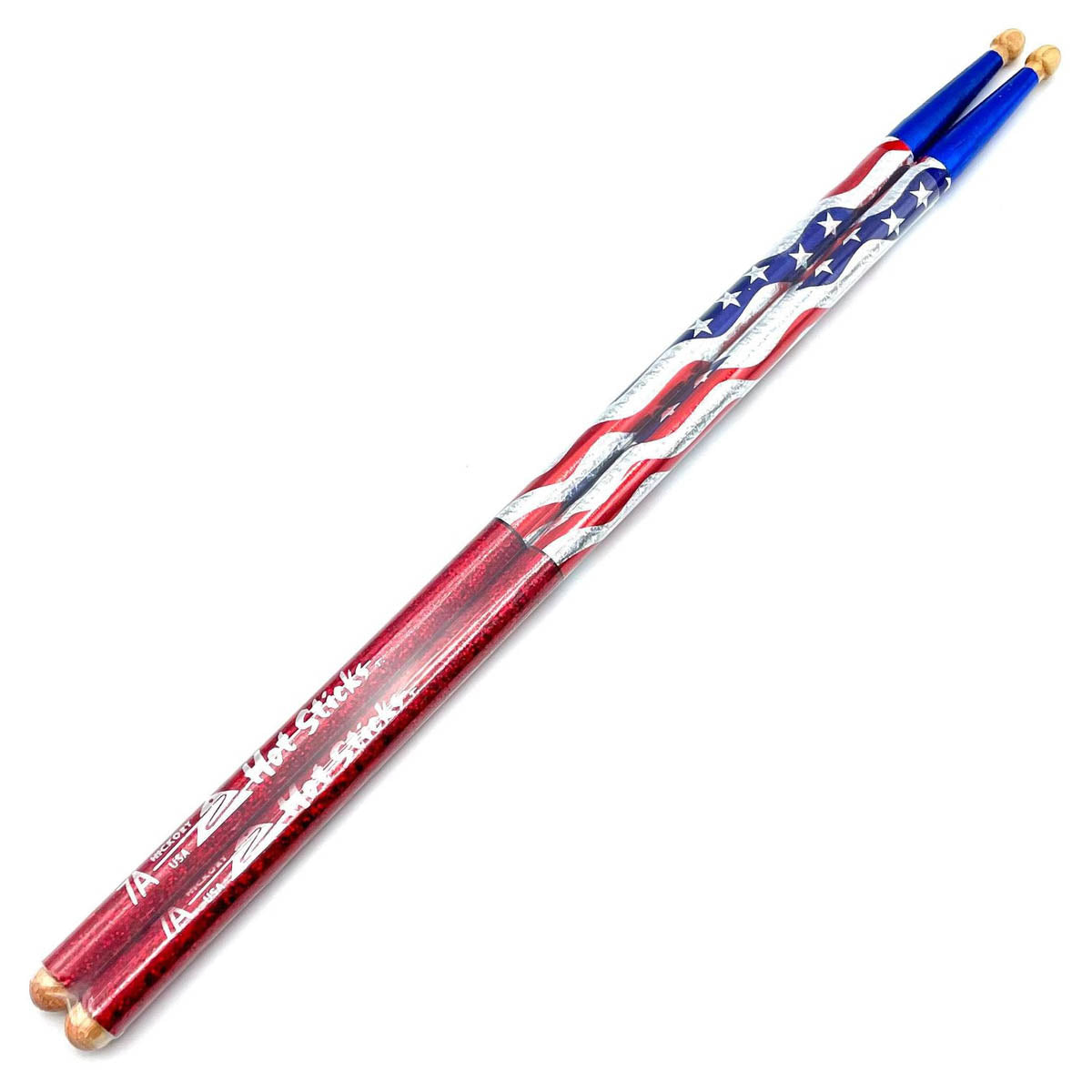 Hot Sticks Macrolus Drum Sticks - American Flag