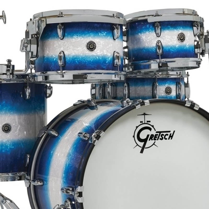 Gretsch USA Brooklyn Individual Shells in Blue Burst Pearl