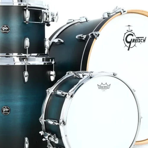 Gretsch Renown Individual Drums in Satin Antique Blue Burst