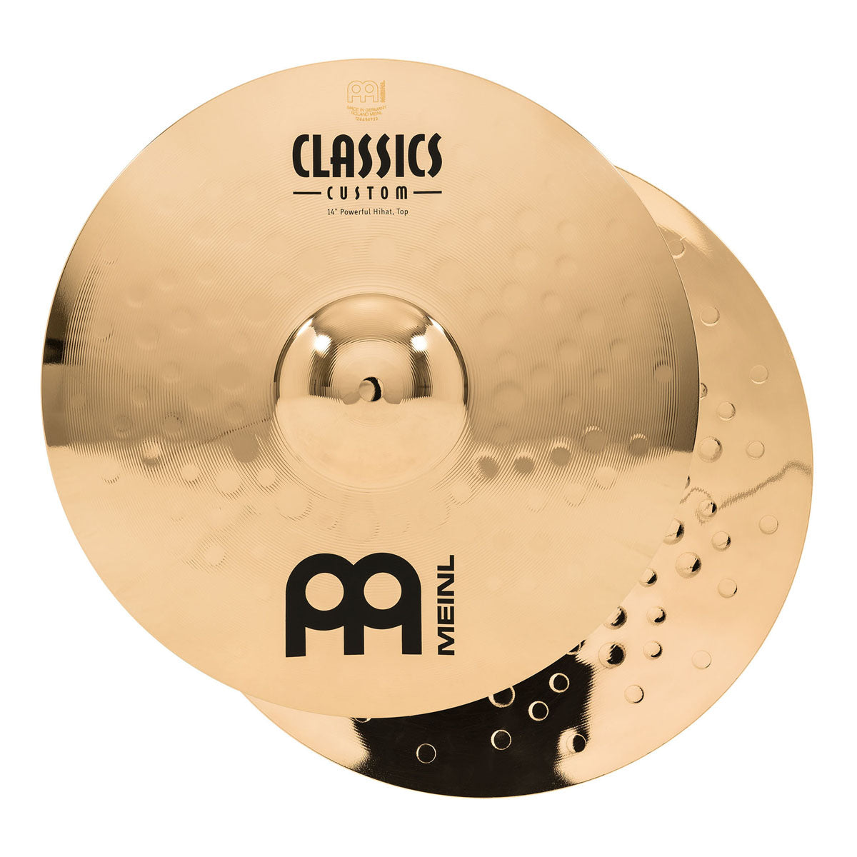 Meinl Classics Custom Brilliant 14" Powerful Hi-Hats