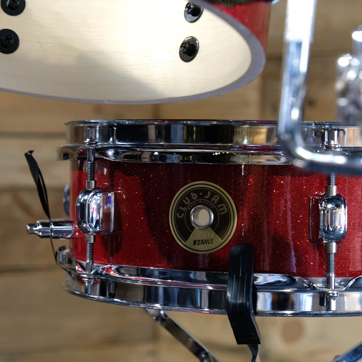 Pre-Owned Tama Club-JAM Pancake Kit Shell Pack in Burnt Red Mist w/Cases