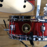Pre-Owned Tama Club-JAM Pancake Kit Shell Pack in Burnt Red Mist w/Cases