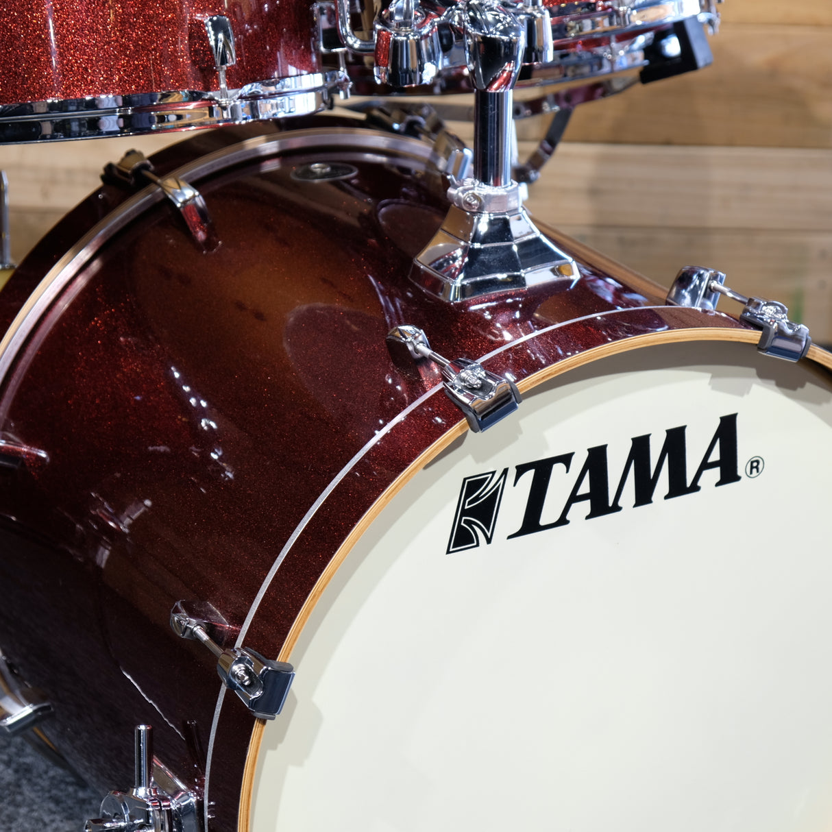 Pre-Owned Tama Silverstar Shell Pack in Vintage Burgundy Sparkle