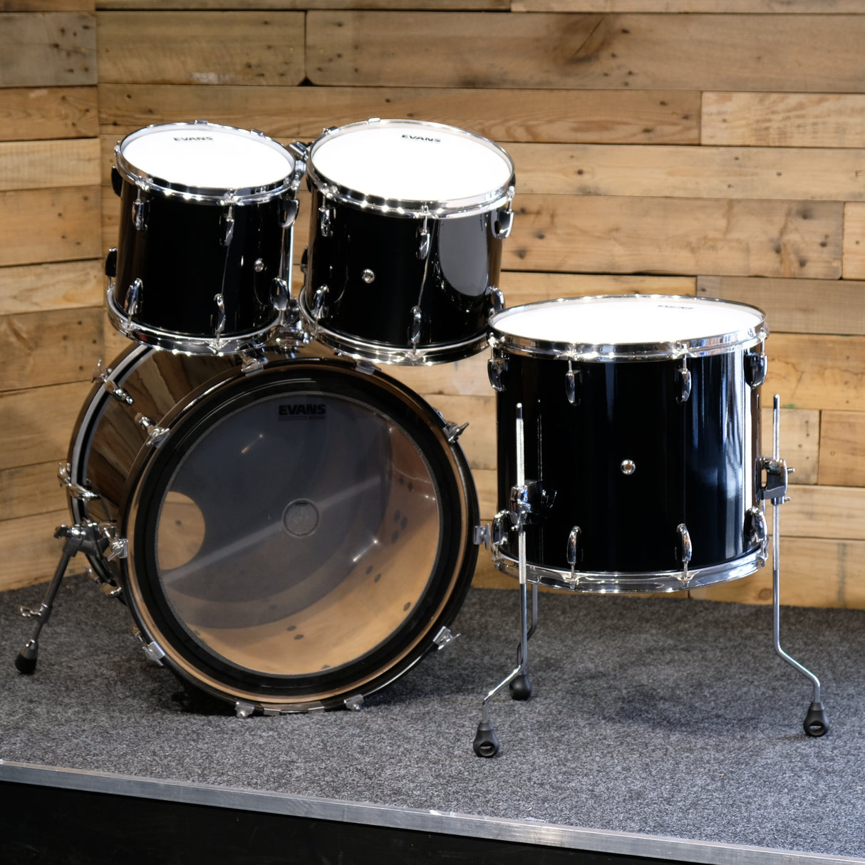 Pre-Owned Pearl Masters Studio Shell Pack In Piano Black