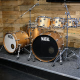 Pre-Owned Natal Café Racer 22″/18" 7-piece Shell Pack in Champagne Sparkle