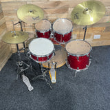 Pre-Owned Mapex Pro M Series Drum Kit in Trans Cherry Red