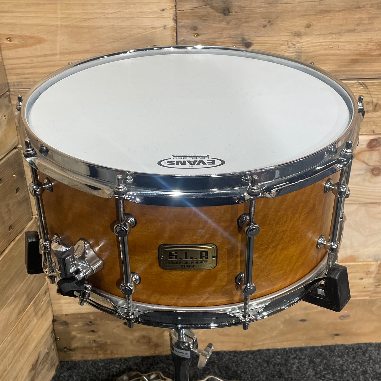 Pre-Owned Tama S.L.P. 14"x6" Bold Spotted Gum Snare Drum