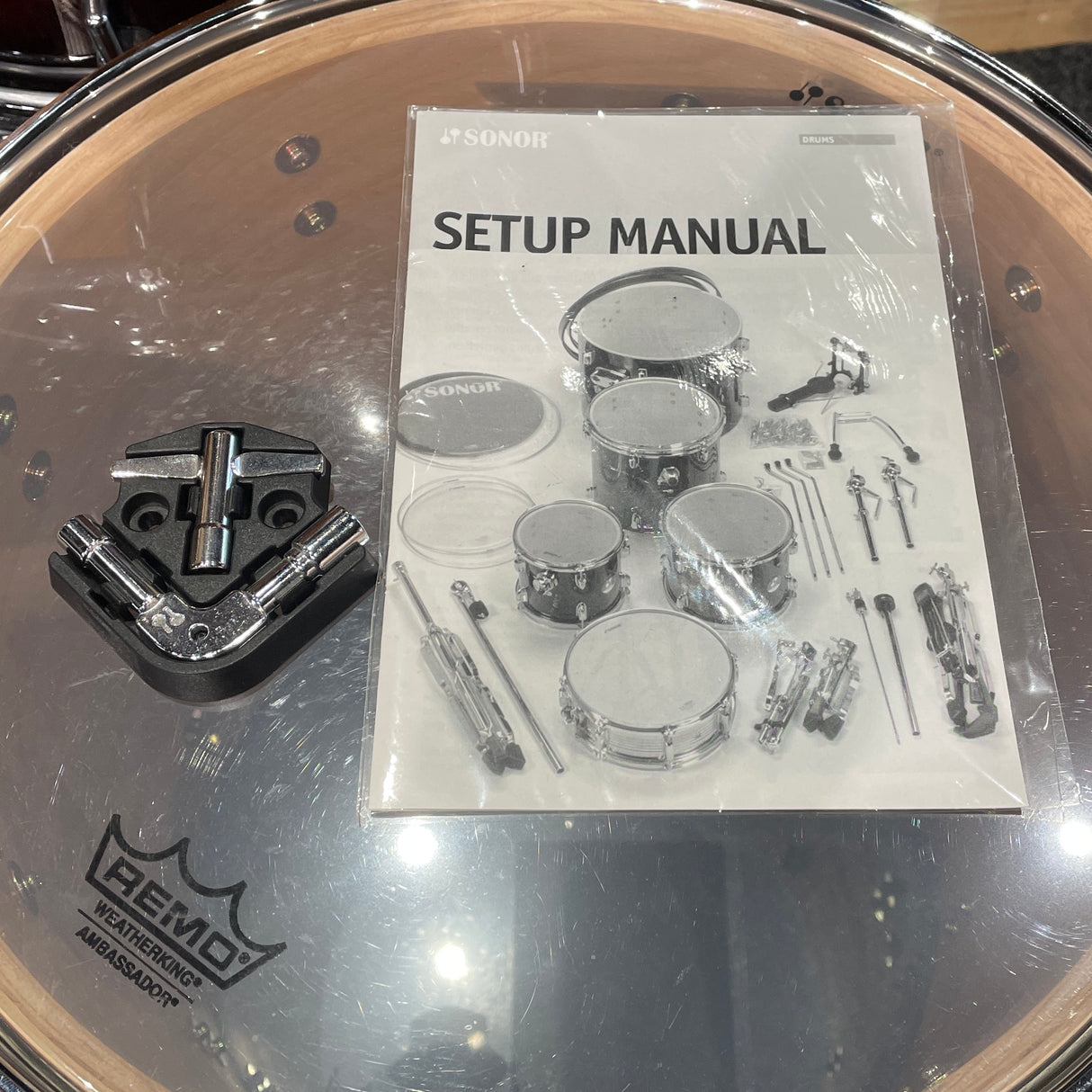 Pre-Owned Sonor Ascent Beech Studio Drum Kit in Burnt Fade