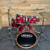 Pre-Owned Mapex Pro M Series Drum Kit in Trans Cherry Red