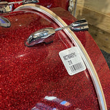 Pre-Owned Pearl Masters Maple Complete Shell Pack In Vermillion Sparkle