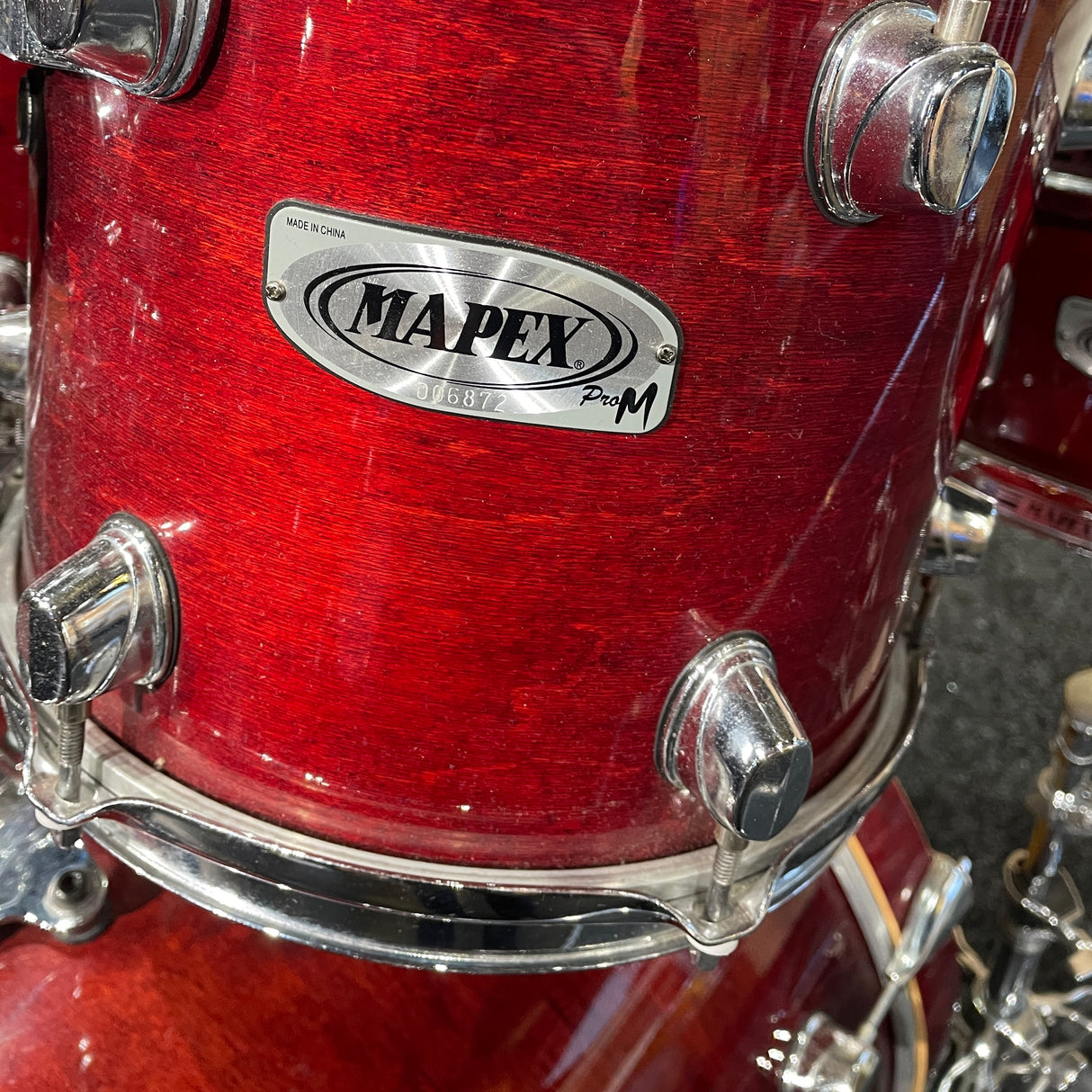 Pre-Owned Mapex Pro M Series Drum Kit in Trans Cherry Red