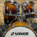 Pre-Owned Sonor Ascent Beech Studio Drum Kit in Burnt Fade