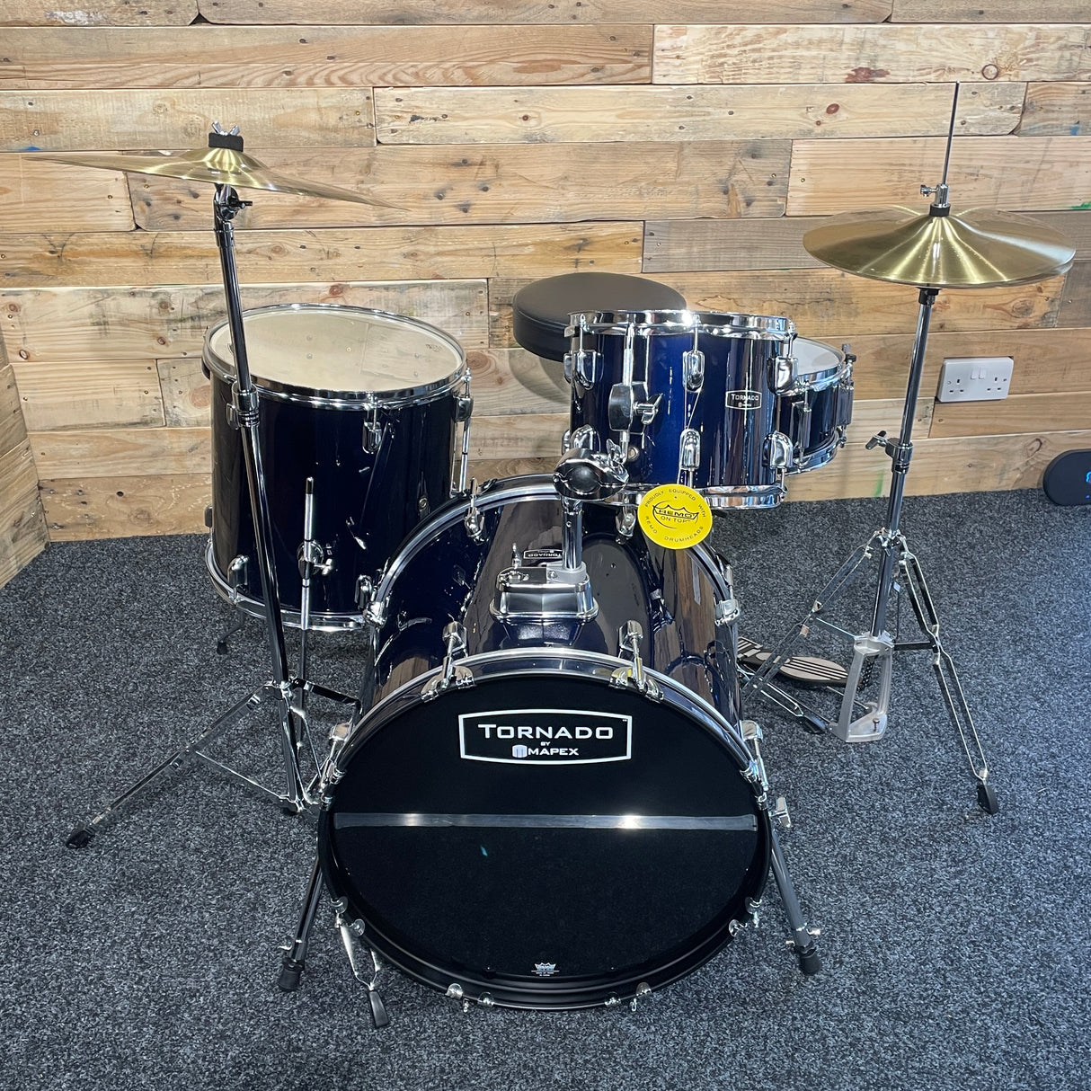 Mapex Tornado 4 Piece Drum Kit with Cymbals in Royal Blue