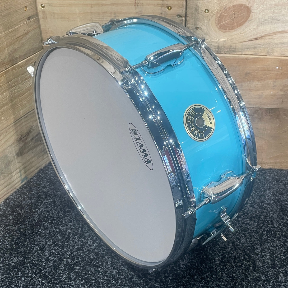 Pre-Owned Tama Club-JAM 13"x5" Snare Drum In Aqua Blue