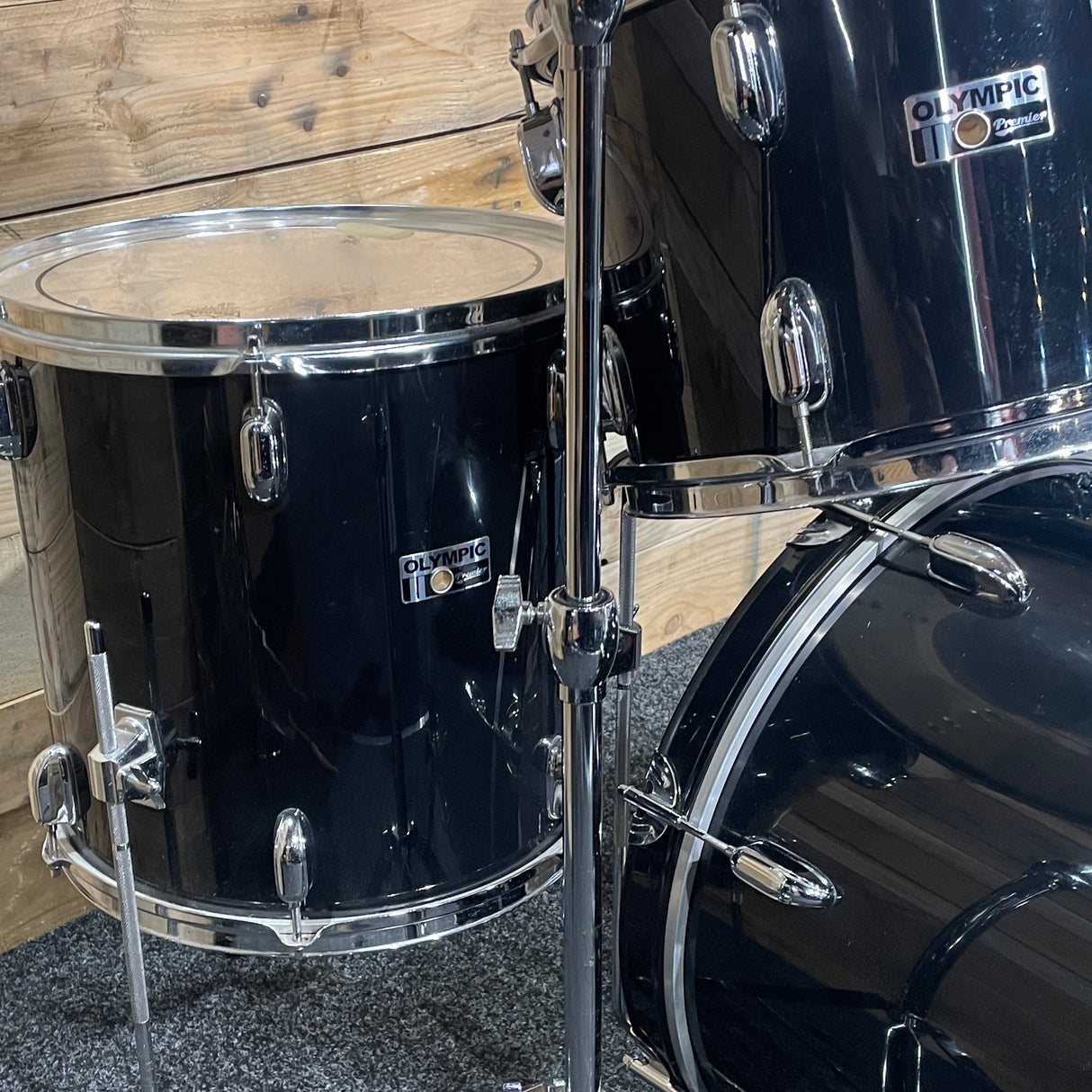 Pre-Owned Premier Olympic Drum Kit in Black